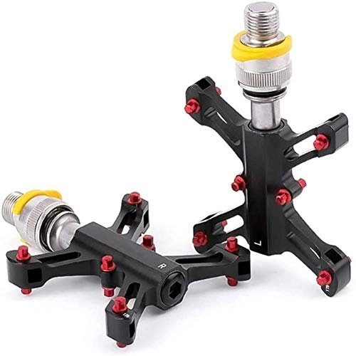 Mountain Bike Pedal : kaige Mountain Bike Pedal - with Quick Disassemble and Dustproof Waterproof Design, Sturdy and Lightweight Bicycle Pedals Wide Platform MTB Pedals, 9 / 16-inch CrMo Axle WKY
