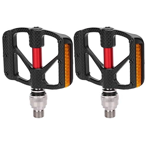 Mountain Bike Pedal : Keenso 1Pair QR610 Bike Pedals, Self‑locking Mountain Bike Pedals Aluminum Alloy Road Bike Pedals Cycling Equipmenta Bicycles and accessories