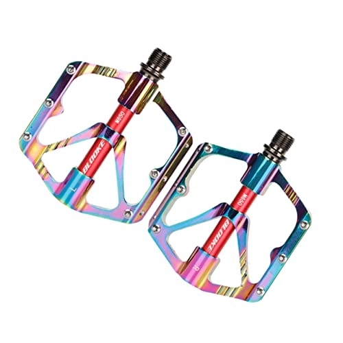 Mountain Bike Pedal : Kisangel 3 Pairs Bicycle Exercise Pedals Mountain Bike Flat Pedals Exercise Bike Pedal Mountain Bike Platform Pedals Mtb Exercie Bikes Bike Pedals Riding Aluminum Alloy Accessories M650