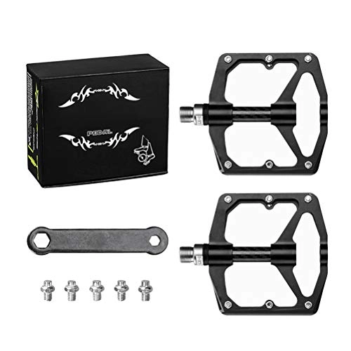 Mountain Bike Pedal : Kohyum Bicycle Pedals Mountain Bike Road Bike Bicycle Pedals Sealed Bearing MTB Pedals with Ultralight Aluminum Alloy Platform Non-slip Trekking Pedals 9 / 16"for Recreational Vehicles Racing Bikes