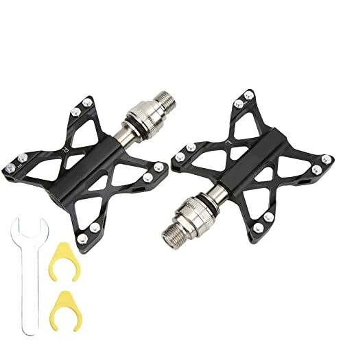 Mountain Bike Pedal : KOSDFOGE 1 Pair Aluminum Alloy Bicycle Pedals, Lightweight Quick Release Anti Skid Pedals, for Mountain Bikes Road Bikes Folding Bikes
