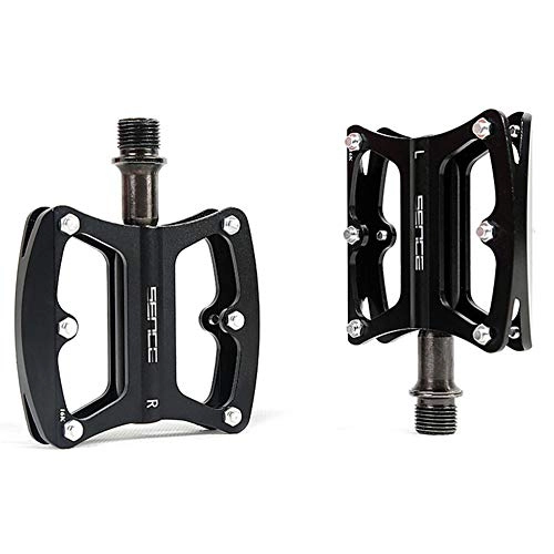 Mountain Bike Pedal : KP&CC Bicycle Cycling Bike Pedals Aluminum Bearing Flat Pedal Central Control Design to Reduce Weight Fits Most Bikes