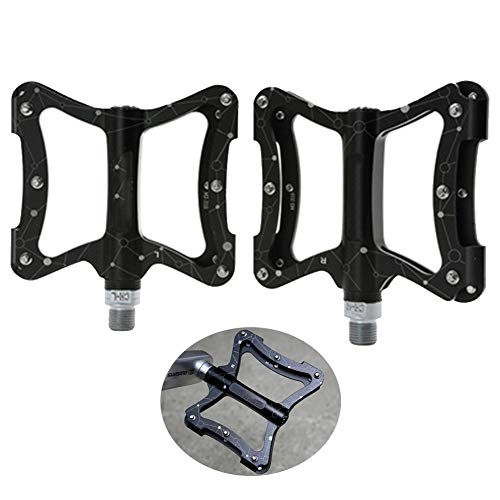 Mountain Bike Pedal : KuaiKeSport Mountain Bike Pedals, Bike Pedal Anti-Slip Bicycle Pedal Ultralight Sealed Bearing Wide Pedal Bicycle Parts For Mtb Bike, Durable Aluminum alloy Cycle Bmx Road Bike Pedals, Black