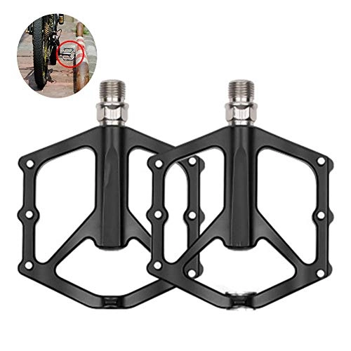 Mountain Bike Pedal : KuaiKeSport Mtb flat Pedals, Spindle Axle MTB Road Cycling Magnetic Antiskid Sealed Bearing Ultralight Pedals Bicycle Pedal Titanium Mountain Bike Pedal, Road Bike Pedals