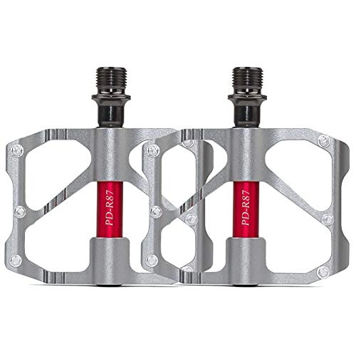 Mountain Bike Pedal : KUCONGST Clips Indoor Youth Road Bearing Bicycle Cage Spindle Equipment Ball Bike Bike Toe Sealed Flat Pedal Mountain Cycling