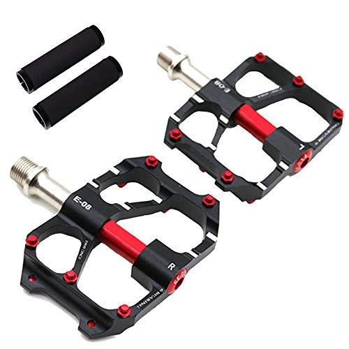 Mountain Bike Pedal : KUNGK Mountain Bike Pedals, Aluminum Alloy 3 Palin, 9 / 16 Inch Bicycle Pedals, High-Strength Non-Slip Surface, for BMX MTB