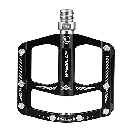 Mountain Bike Pedal : KUNOVO Bike Pedals Mountain Bike Accessories Flat Pedals Aluminum Alloy Bicycle Pedals Bicycle Pedal With Cleats