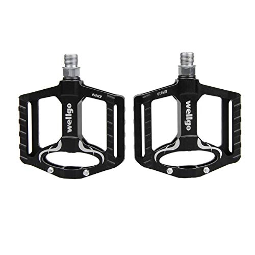 Mountain Bike Pedal : Kuqiqi Bike Pedals - Aluminum CNC Bearing Mountain Bike Pedals - Lightweight Bicycle Platform Pedals - Universal 9 / 16" Pedals For BMX / MTB Bike, City Bike, Simple And Durable The latest style, high qua