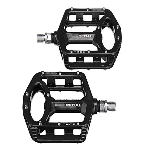 Mountain Bike Pedal : KX-YF Bicycle Pedal 9 / 16'' Magnesium-alloy Mountain Bike Pedals Flat Sealed Cycling Bicycle Pedals Suitable For Various Bicycles (Size:Onesize; Color:Black)