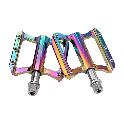 Mountain Bike Pedal : KX-YF Bicycle Pedal MTB Bike Pedal Aluminum Alloy Sealed Bearing Road Bike Pedal MT High-Strength Colorful Pedal Bicycle Parts Suitable For Various Bicycles