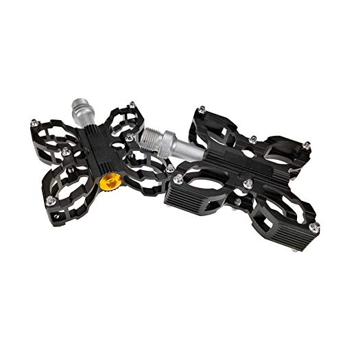 Mountain Bike Pedal : KXDLR A Pair Ultralight Aluminum Flat Platform Bicycle Pedals Road Mountain Bike Cycling Racing Left Right Pedals Axle 9' / 16' Inch