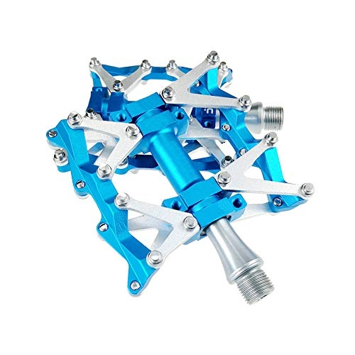 Mountain Bike Pedal : KXDLR Bike Pedals 9 / 16 Inch Mountain Bicycle Pedals Aluminium Alloy Flat Cycling Pedals with Sealed Bearings, 1 Pair, Blue
