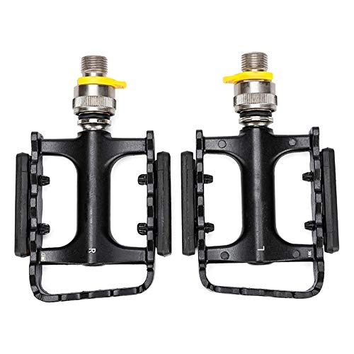 Mountain Bike Pedal : KXDLR Bike Pedals, Bicycle Flat Platform with Aluminum Alloy Body Spindle Sealed Bearings Bike Cycling Pedals