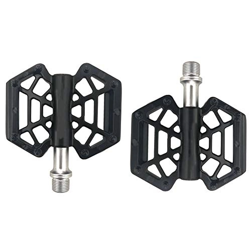 Mountain Bike Pedal : KXDLR Mountain Bike Pedals, CNC Machined Alloy Body 9 / 16" Cycling Sealed 3 Bearing Non-Slip Pedals (Black)