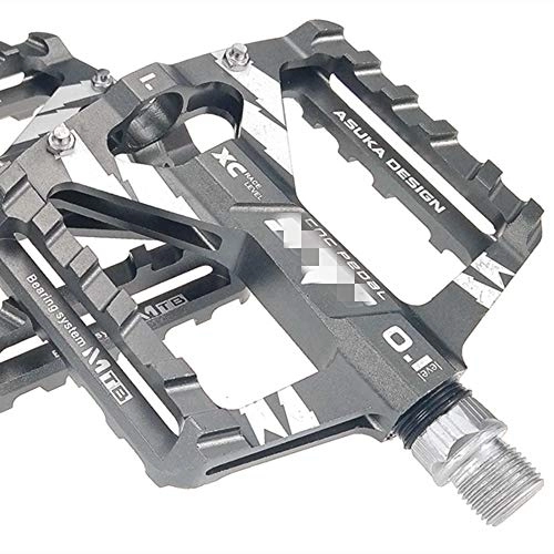 Mountain Bike Pedal : KYEEY Mountain Bike Pedals Mountain And Road Bicycle Cycling Bike Pedals Platform Bike Pedals For Bicycle Bicycle Pedals (Color : Silver, Size : 97x105x18mm)