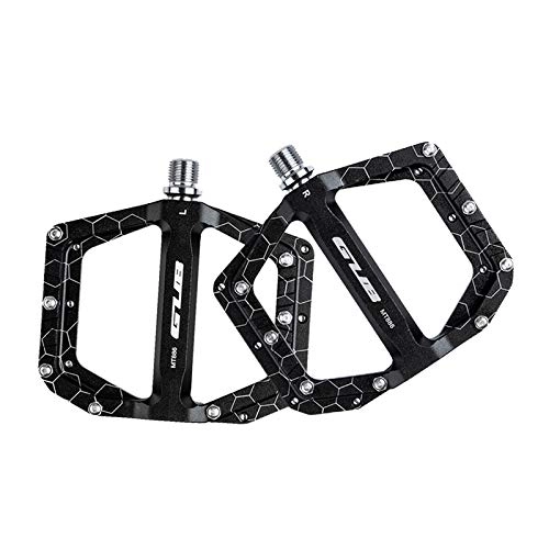 Mountain Bike Pedal : lahomia Pedals Metal Alloy Flat Platform 9 / 16" Inch Pedal for Road Mountain Bike