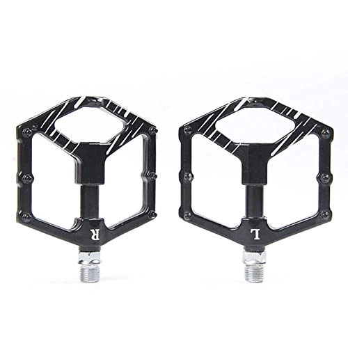 Mountain Bike Pedal : LAIABOR Bike Pedals Non-Slip Bike Pedal Mountain Bicycles Platform Pedals Bicycle Anti-Slip Pedals Cycling Large Plate Pedals for Road Bike, Black