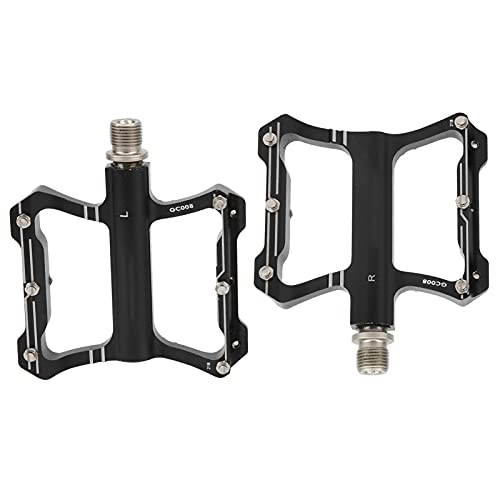 Mountain Bike Pedal : LAJS Bicycle Accessories, Aluminum Alloy Hollow Design Bike Bearing Pedal Durable Light‑Weight for Mountain Bike