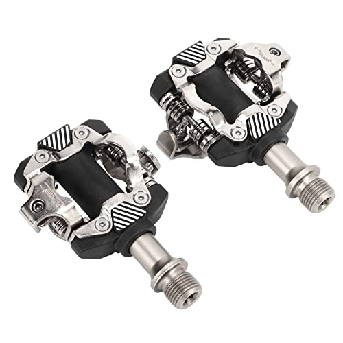 Mountain Bike Pedal : Lantuqib Clipless Pedals, 60mm Reduce Power Loss Good Mechanical Support Mountain Bike Pedals for for SPD MTB Pedal System