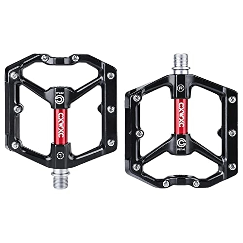 Mountain Bike Pedal : Layiset 5 Pcs Mountain Bike Pedals - Sturdy Wider Bicycle Pedals | Road Bicycle Flat Pedals with Anti-Skid Pins, Universal Platform Pedal for Road Bikes Cycle-Cross Bikes