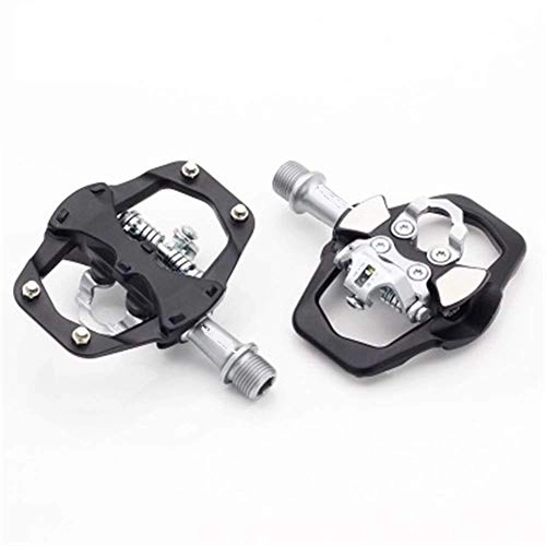 Mountain Bike Pedal : LBWNB Aluminum Road Bike Pedals MTB Mountain Ultralight Folding Bicycle Sealed Bearing Pedal Bicicleta Cycling Accessories Spare Parts Bike Replacement Parts Ball Bearings (Color : Black)