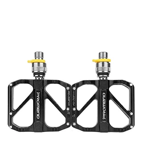 Mountain Bike Pedal : LCBYOG Flat Bike Pedals MTB Road Bicycle Pedals Quick Disassembly Anti-slip Ultralight Pedals 3 Bearing Pedal Bike Accessories Bike Pedals (Color : R67Q)