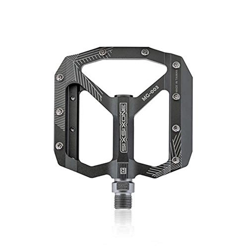 Mountain Bike Pedal : LCBYOG Utral Sealed Bike Pedals Aluminum Body For MTB Road Bicycle 3 Bearing Bicycle Pedal Bike Pedals (Color : Gray)