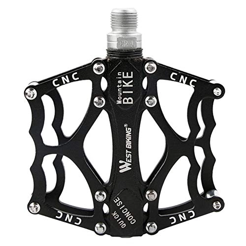 Mountain Bike Pedal : Leezo Bicycle Pedal Aviation Aluminum Alloy Road Bike Pedals Ultralight For MTB Bearing Wide Bicycle Pedal Road Bike Parts, Durable Mountain Bike Pedals