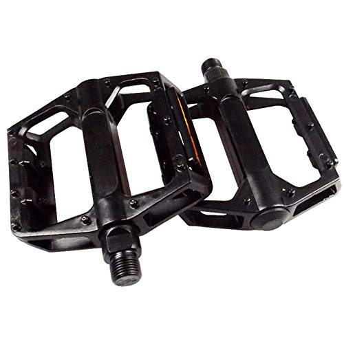 Mountain Bike Pedal : Leslaur A Pair of Black Aluminum Alloy Ball Bicycle Pedal Bicycle Accessories Suitable for Mountain Bikes Pedals Ultralight Durable