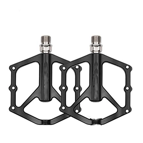 Mountain Bike Pedal : Leslaur Aluminium Alloy Flat Cycling Pedals with Sealed Bearings Bike Pedals Mountain Bicycle Pedals Pedals Ultralight Durable