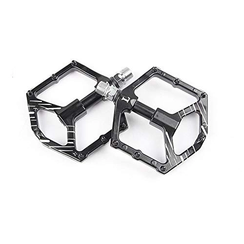 Mountain Bike Pedal : Leslaur Bicycle Pedals Aluminum Alloy DU Bearing Pedals for Mountain Bike Pedals Pedals Ultralight Durable