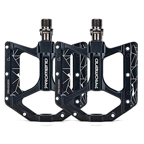 Mountain Bike Pedal : LFTYV 9 / 16" Mountain Bike Pedal, Aluminum Alloy Bicycles Pedals with Reflective Band Fixed Gear Quick Release MTB Pedals for Mountain Road Bike Pedals