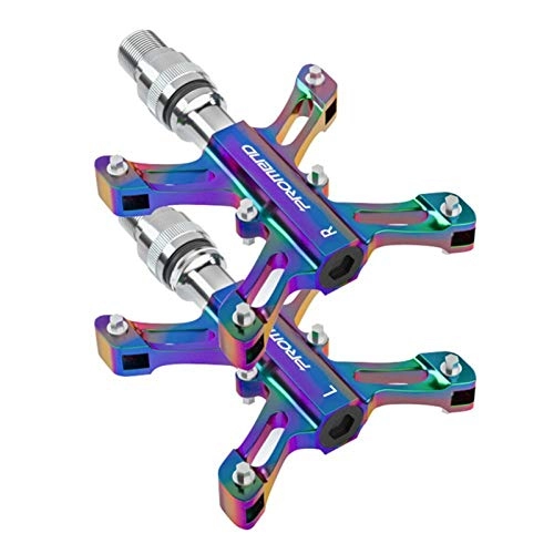 Mountain Bike Pedal : LFTYV Bike Pedals, 9 / 16" Mountain Bike Pedals Lightweight Aluminum Alloy Fiber Bicycle Platform Pedals for Mountain Bike Road Bicycle
