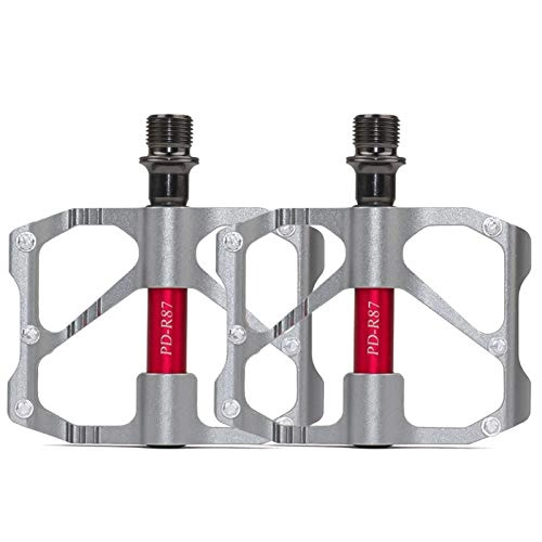 Mountain Bike Pedal : LFTYV Road Bike Pedals, Aluminum Alloy Spindle 9 / 16 Inch with Sealed Bearing Anti-Skid And Stable Mountain Bike Flat Pedals for Road Bike BMX And Folding Bike, C