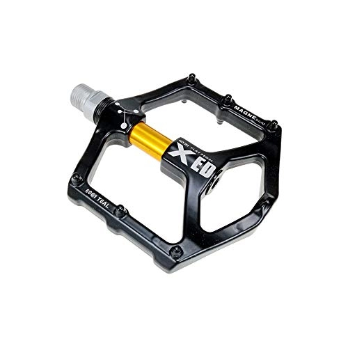 Mountain Bike Pedal : LiChaoWen Bicycle Pedal Mountain Bike Pedals 1 Pair Aluminum Alloy Antiskid Durable Bike Pedals Surface For Road BMX MTB Bike 8 Colors Non-slip bicycle pedal (Color : Gold)