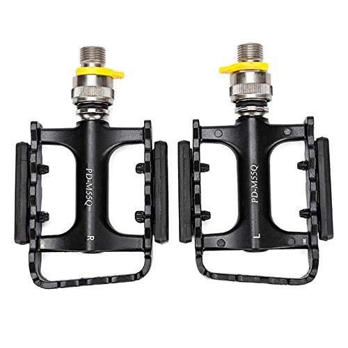 Mountain Bike Pedal : LICHUXIN Bicycle Pedal, 9 / 16 in Ultra-Light Aluminum Alloy Bearing Mountain Bike Folding Foot Pedal, Non-Slip, Durable And Quick Installation, Used for Bicycle MTB Road Bike