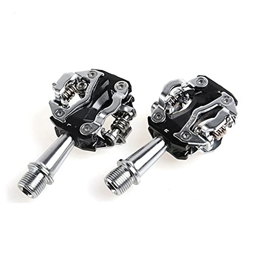 Mountain Bike Pedal : Light Aluminum Alloy Mountain Bicycle Pedal, Sealed Lock / Double-sided Card Structure, Streamline / Light Aluminum Alloy Bearing, Pedal Anti Slip Pin Design, Suitable For Mountain Bike / Cit(Color:A)