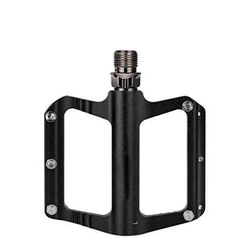 Mountain Bike Pedal : Lightweight Mountain Bike Pedals Aluminum Alloy Non-Slip Bicycle Pedals for Road Bicycle and MTB Black 1PC