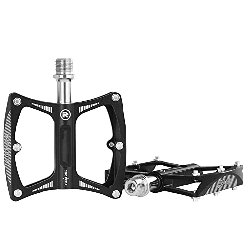 Mountain Bike Pedal : Lightweight Road Bike Pedals, Flat Bicycle Pedals, Non-Slip 9 / 16 Inch Sealed Bearing Flat Pedals, Bicycle Platform Flat Pedals, for Road Mountain BMX MTB Bike