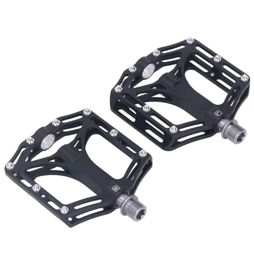 Mountain Bike Pedal : Lightweight Titanium Alloy for mtb Bike Pedals - for road & Mountain Cycling - Durable & Versatile - Black