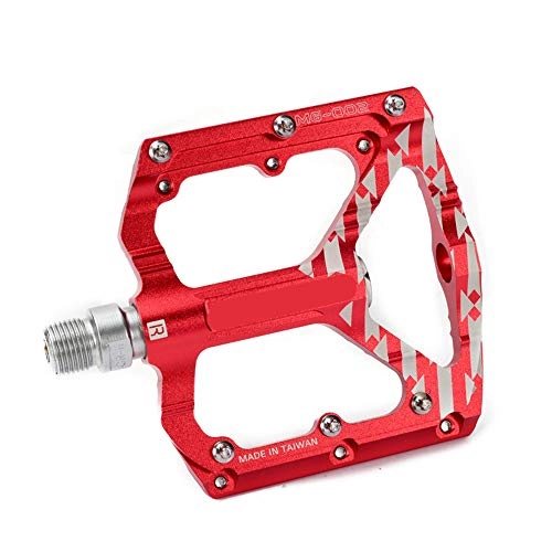 Mountain Bike Pedal : Liuxiaomiao Bicycle Pedals 9 / 16" Wide Plus Aluminium Alloy Flat Cycling Pedals 3 Sealed Bearing Axle MTB Bike Platform Pedals For Mountain BMX Road Bikes Biking Accessories for Mountain Bikes, BMX
