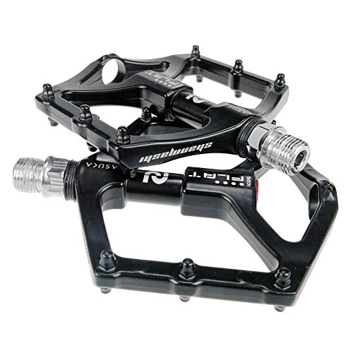 Mountain Bike Pedal : Liuxiaomiao New bicycle bicycle pedal Mountain Bike Pedals 1 Pair Aluminum Alloy Antiskid Durable Bike Pedals Surface For Road BMX MTB Bike Black(1026) Non-slip and durable for mountain bikes, BMX