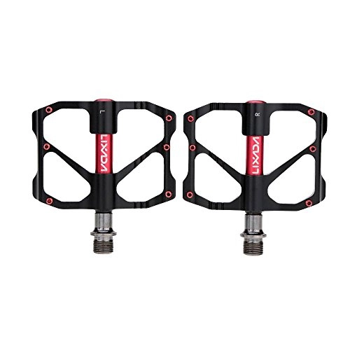 Mountain Bike Pedal : Lixada 2Pcs Bicycle Pedals - 9 / 16" Bike Pedals - Aluminum Alloy Mountain Cycling Sealed Bearing Platform Pedals