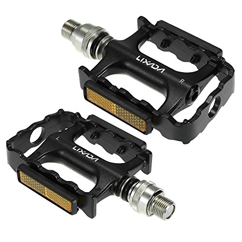 Mountain Bike Pedal : Lixada Bike Quick Release Pedals 1 Pair Bicycle Platform Pedal with Pedal Extender Adapter for MTB Mountain Bike Bicycle Cycling