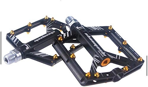 Mountain Bike Pedal : LKXOOD 4 sealed bearing MTB trekking road bike bicycle pedals bicycle pedals anti-slip pedals JTS1 (black)