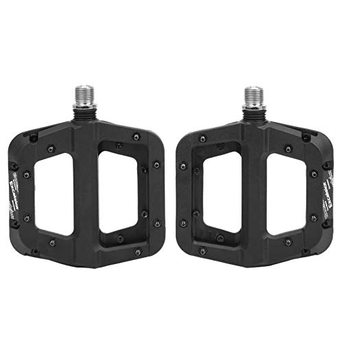 Mountain Bike Pedal : LLF Bike Pedals, Nylon Fiber Bicycle Pedals Anti‑Slip Mountain Bike Cycling Platform Flat Pedals for Mountain BMX Road Accessories Bicycles