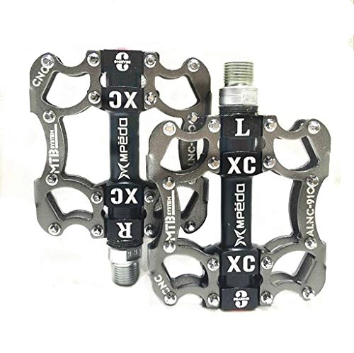 Mountain Bike Pedal : LLZYL Mountain bike bearing pedals - Urban self-propelled pedals Ultra-light titanium alloy anti-skid, shaft material chrome molybdenum steel Durable, diverse colors