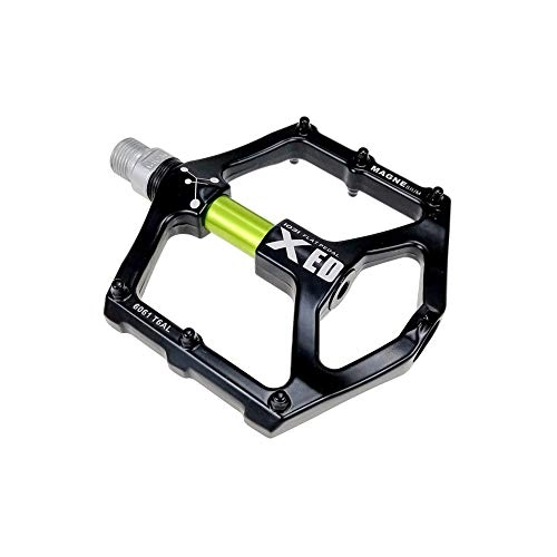 Mountain Bike Pedal : Lmycrs Bicycle Pedal Mountain Bike Pedals 1 Pair Aluminum Alloy Antiskid Durable Bike Pedals Surface For Road BMX MTB Bike 8 Colors (SMS-1031) Bike Pedal (Color : Green)