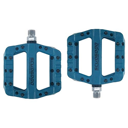 Mountain Bike Pedal : Lmycrs Bicycle Pedal Mountain Bike Pedals 1 Pair Nylon Antiskid Durable Bike Pedals Surface For Road BMX MTB Bike 5 Colors (1712C) Bike Pedal (Color : Blue)