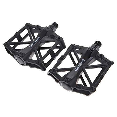 Mountain Bike Pedal : Lorenory Pedals bike Professional MTB Mountain Bike Pedals 9 / 16" Ultra-Light Alloy Cycling Treadle Bicycle Platform Universal Bicycle Accessories (Color : Black)